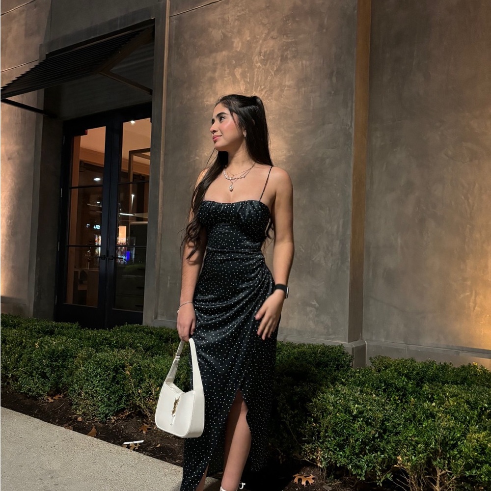 Zara Black Polka Dot Dress